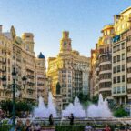 Placa de l'Ajuntament, Valencia, Spain