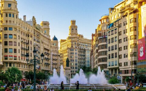 Placa de l'Ajuntament, Valencia, Spain